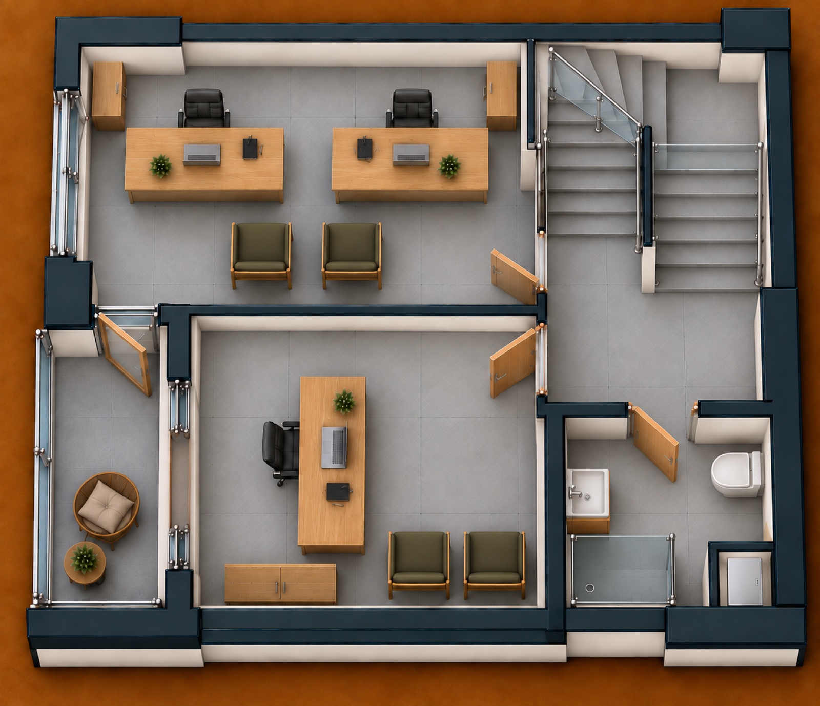 2+1 floor plan