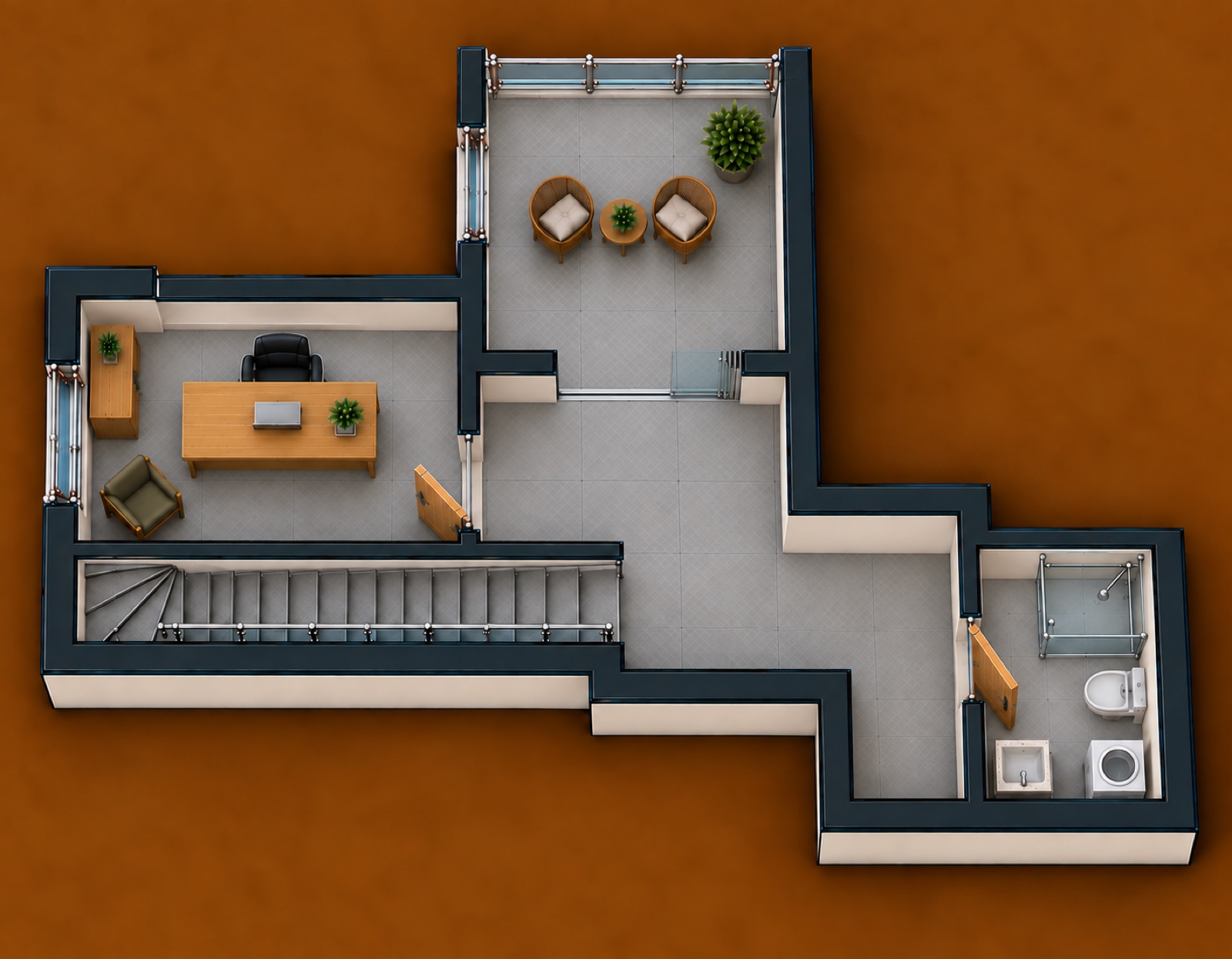 2+1 floor plan