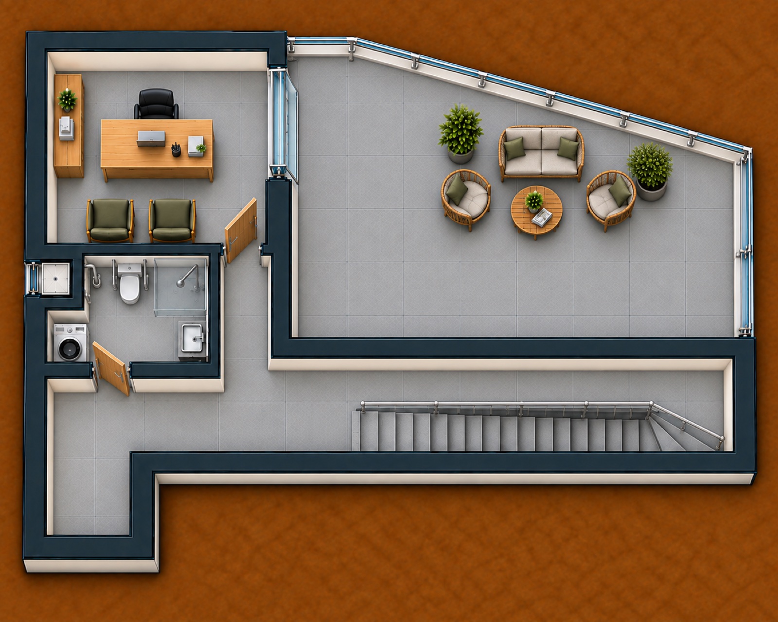 2+1 floor plan