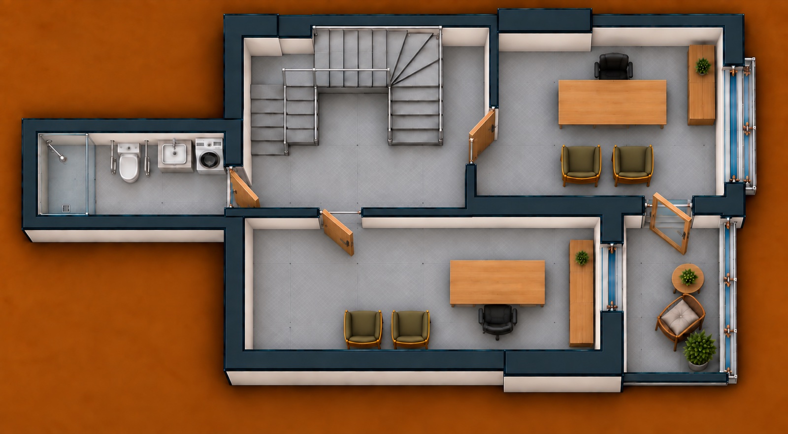 2+1 floor plan