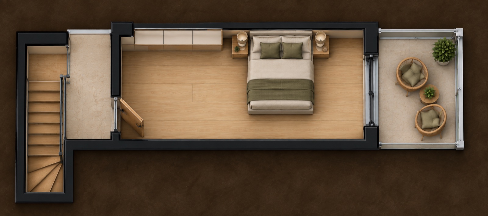 2+1 floor plan
