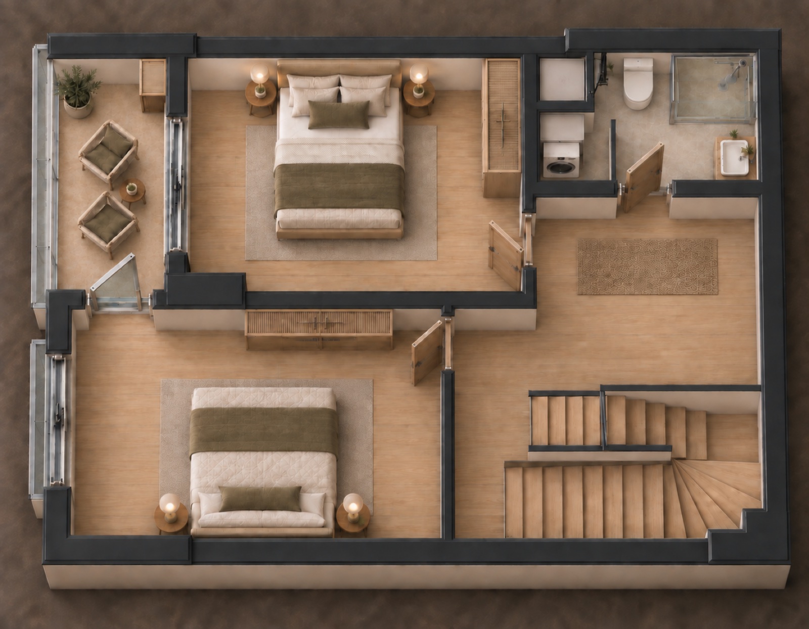 2+1 floor plan