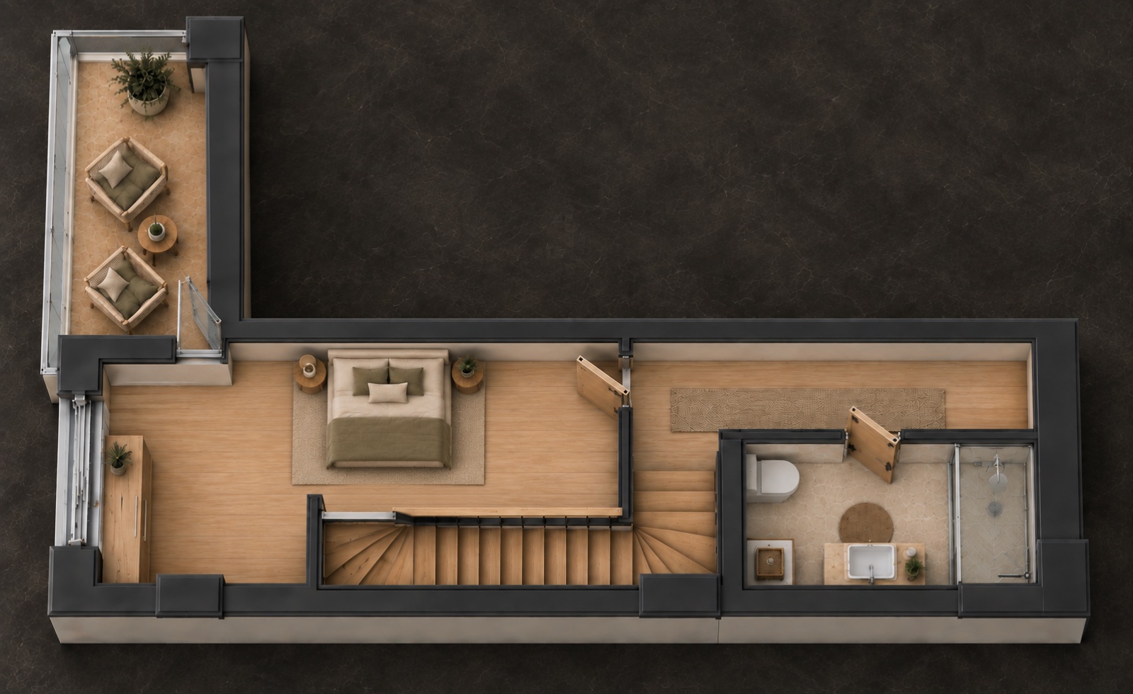 2+1 floor plan