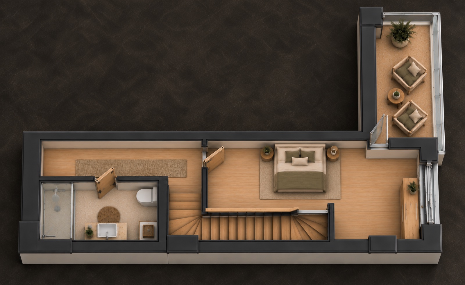 2+1 floor plan