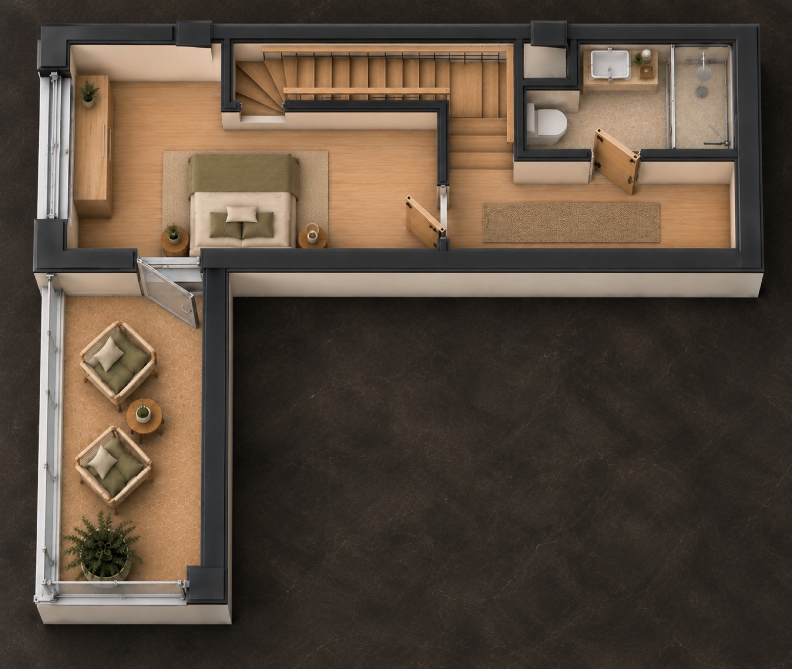 2+1 floor plan