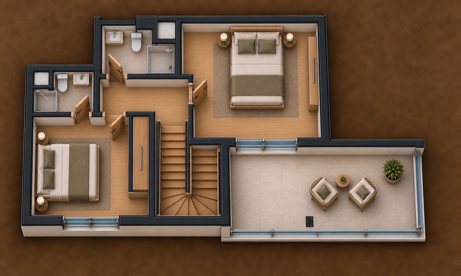 3+1 floor plan