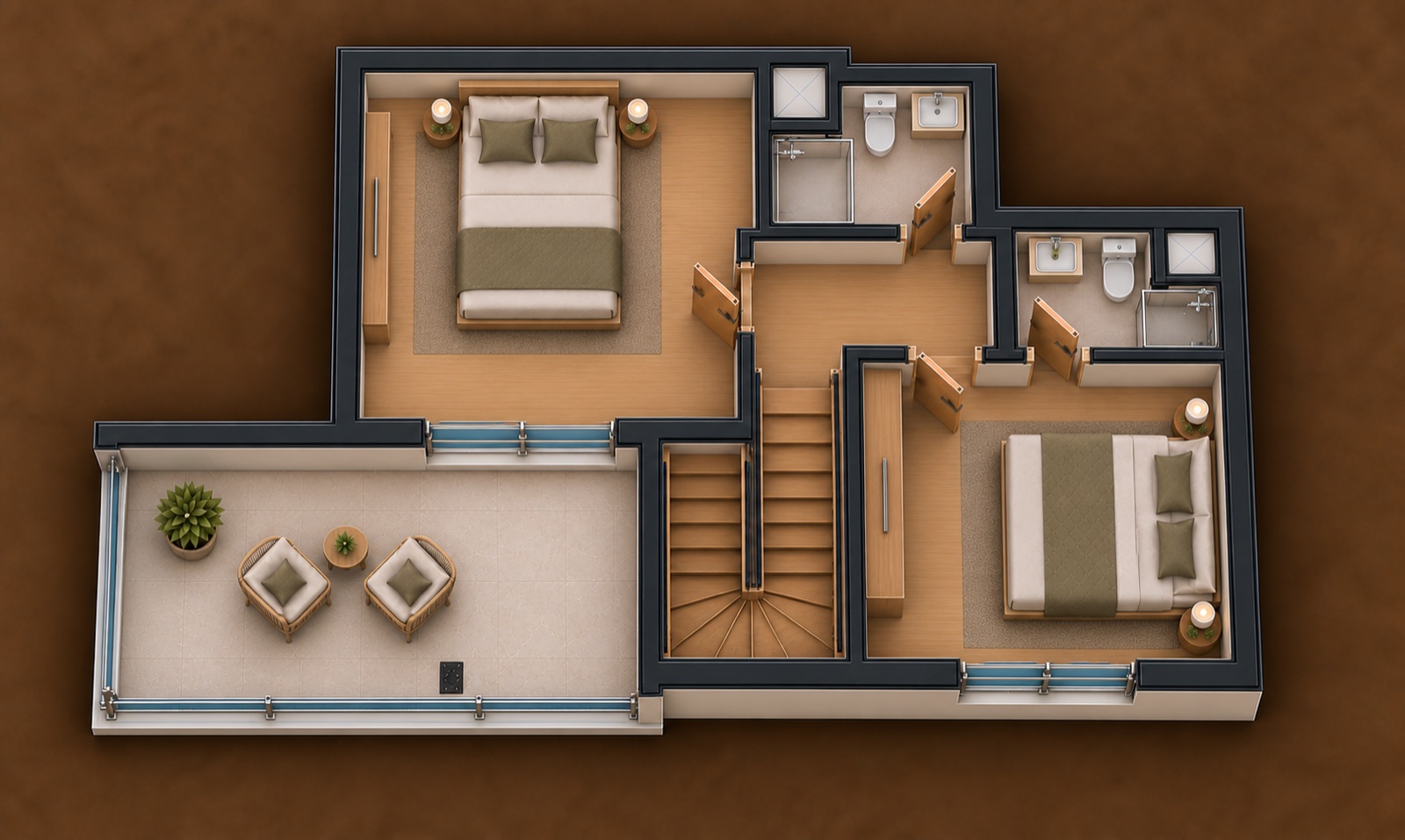 3+1 floor plan