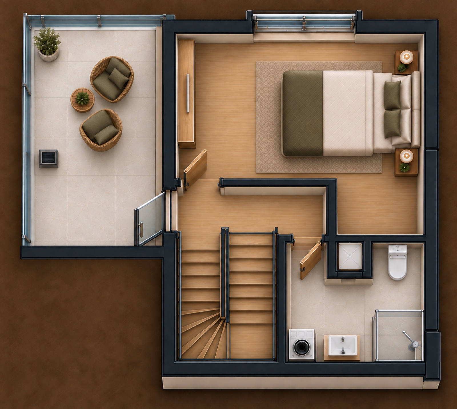 2+1 floor plan