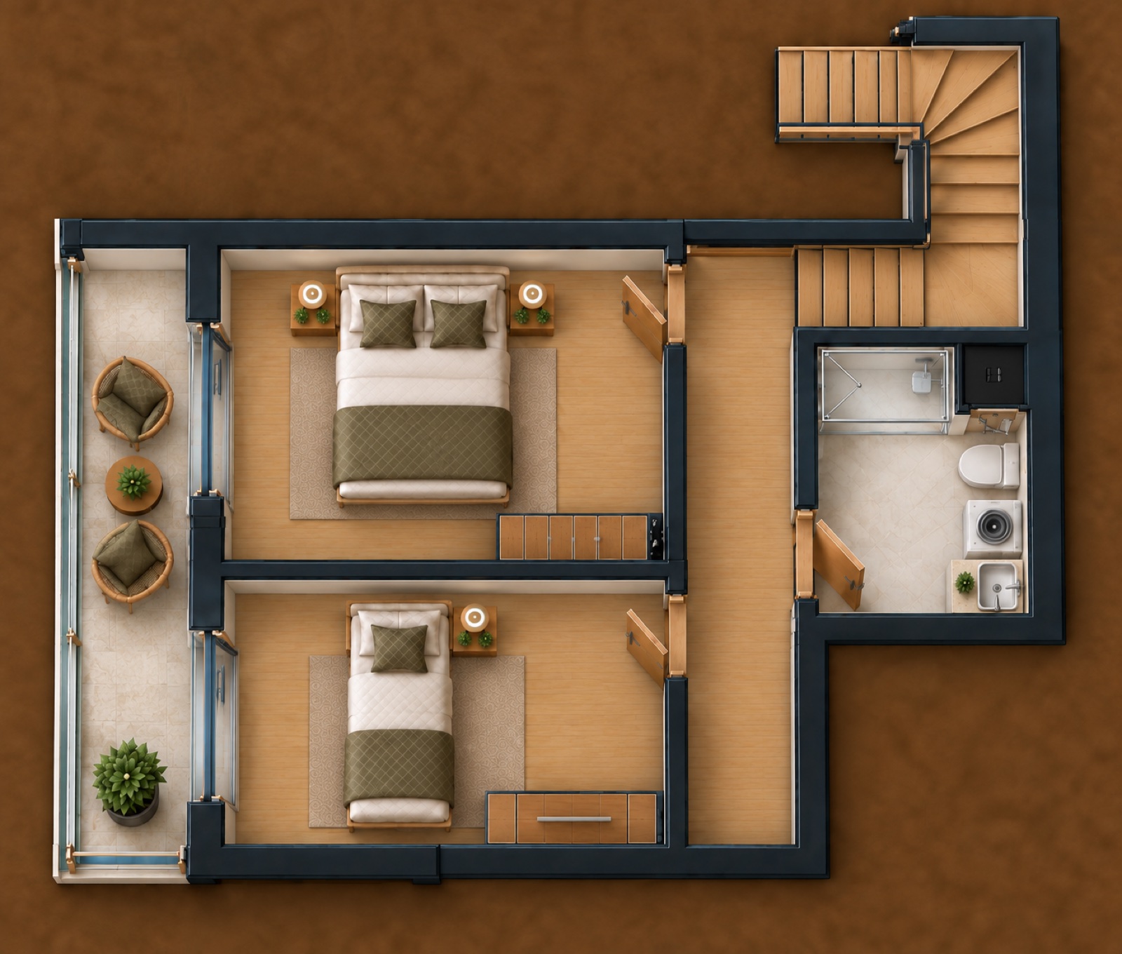 3+1 floor plan
