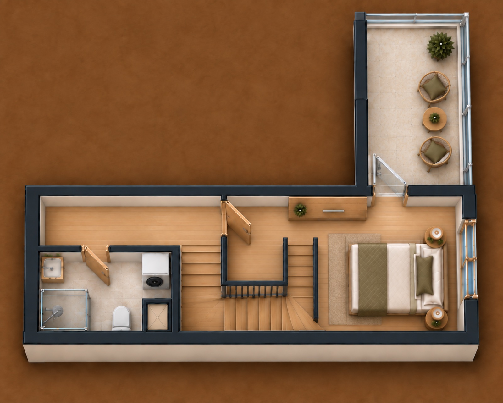 2+1 floor plan