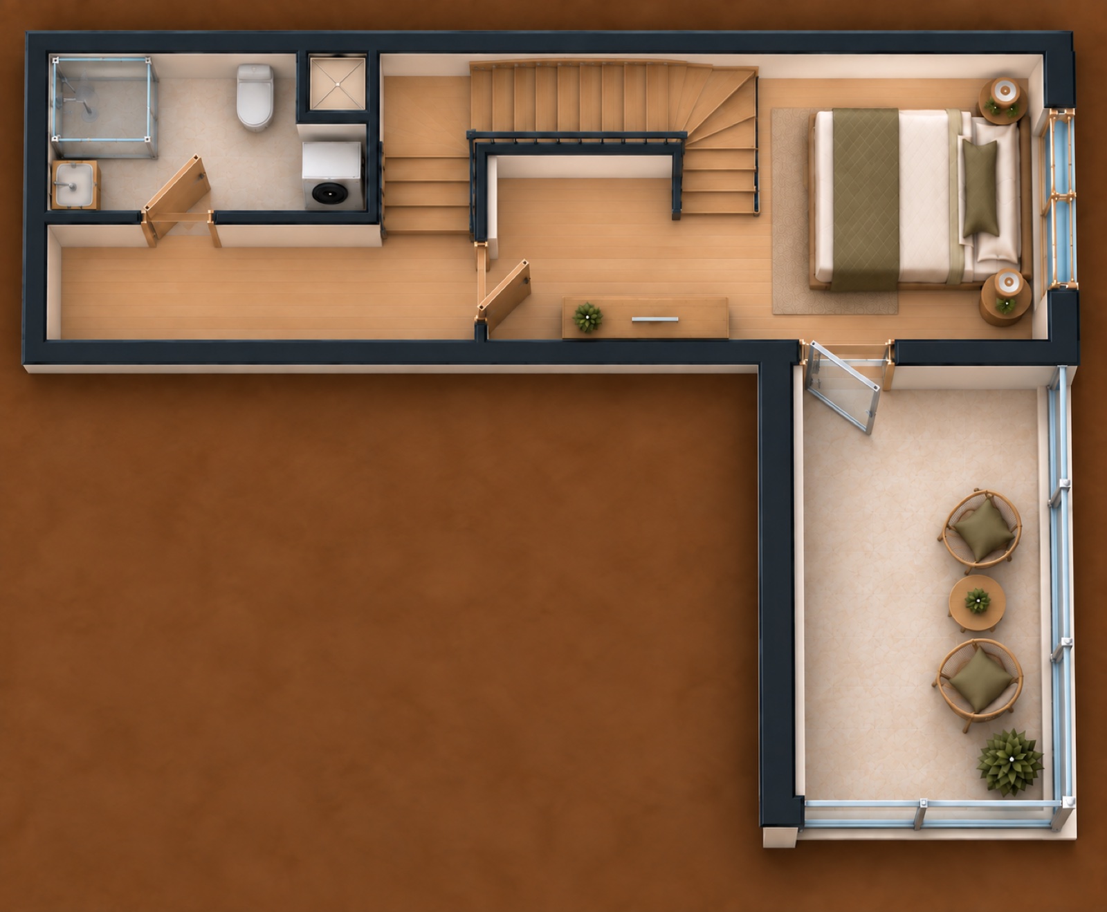 2+1 floor plan