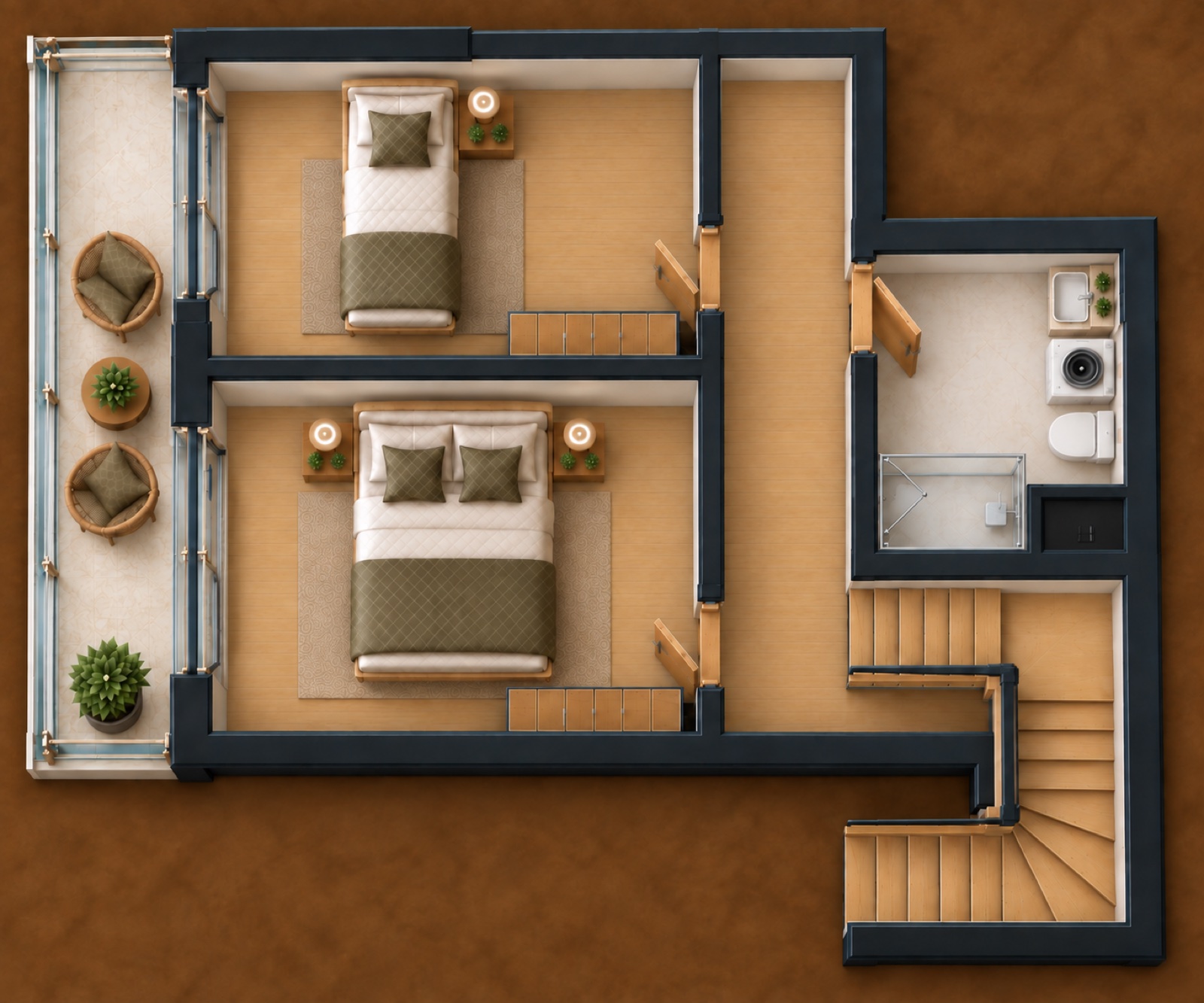 3+1 floor plan